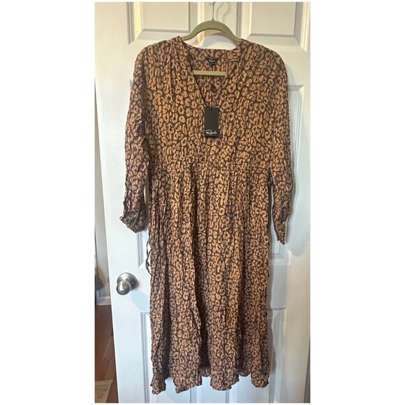 NWT Rails Maple Cheetah Animal Pring Dress Sz M - Picture 5 of 5